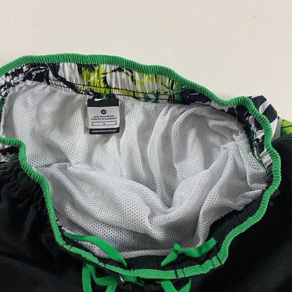 Vintage Nike Board Shorts Swim Trunks Mens Medium Floral Hawaiian Drawstrings - Picture 6 of 12